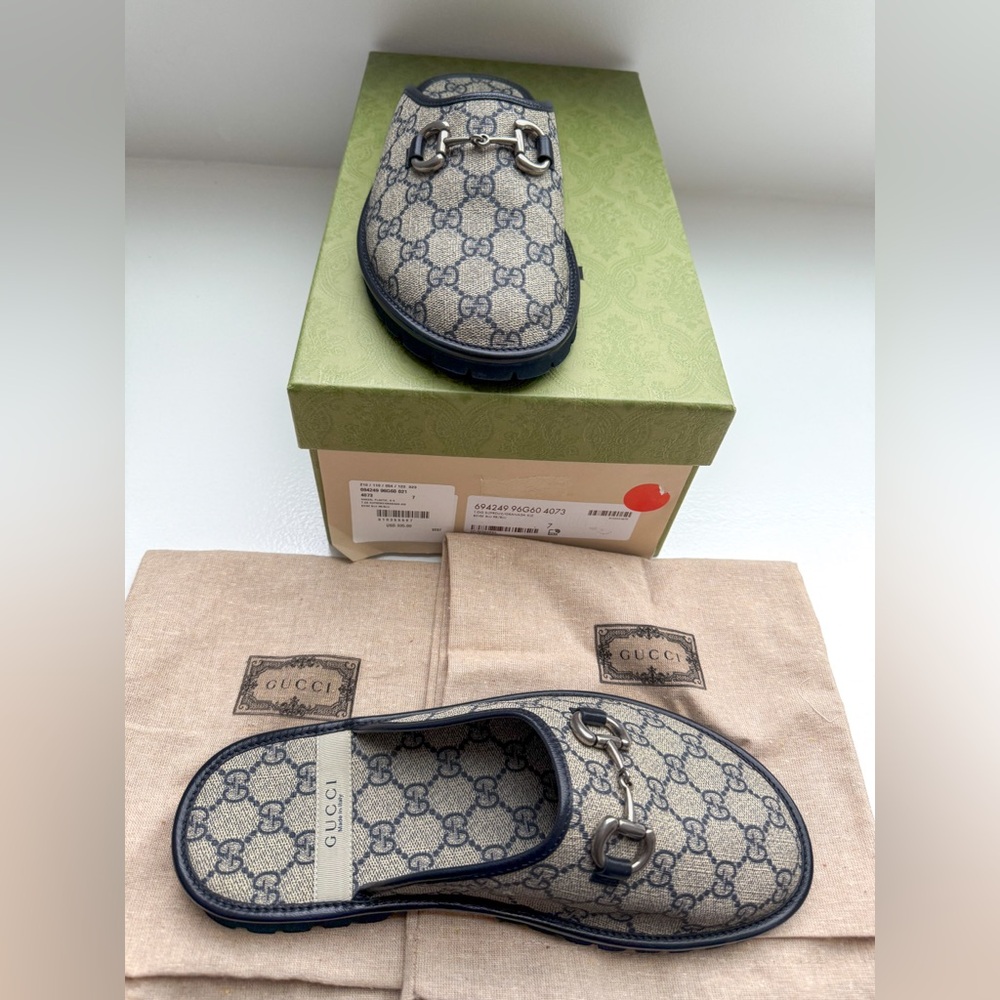 Gucci GG Horsebit Slipper- Men’s Size 7 - Picture 2 of 6